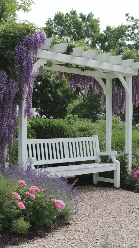 9. Cottage Garden with a Pergola