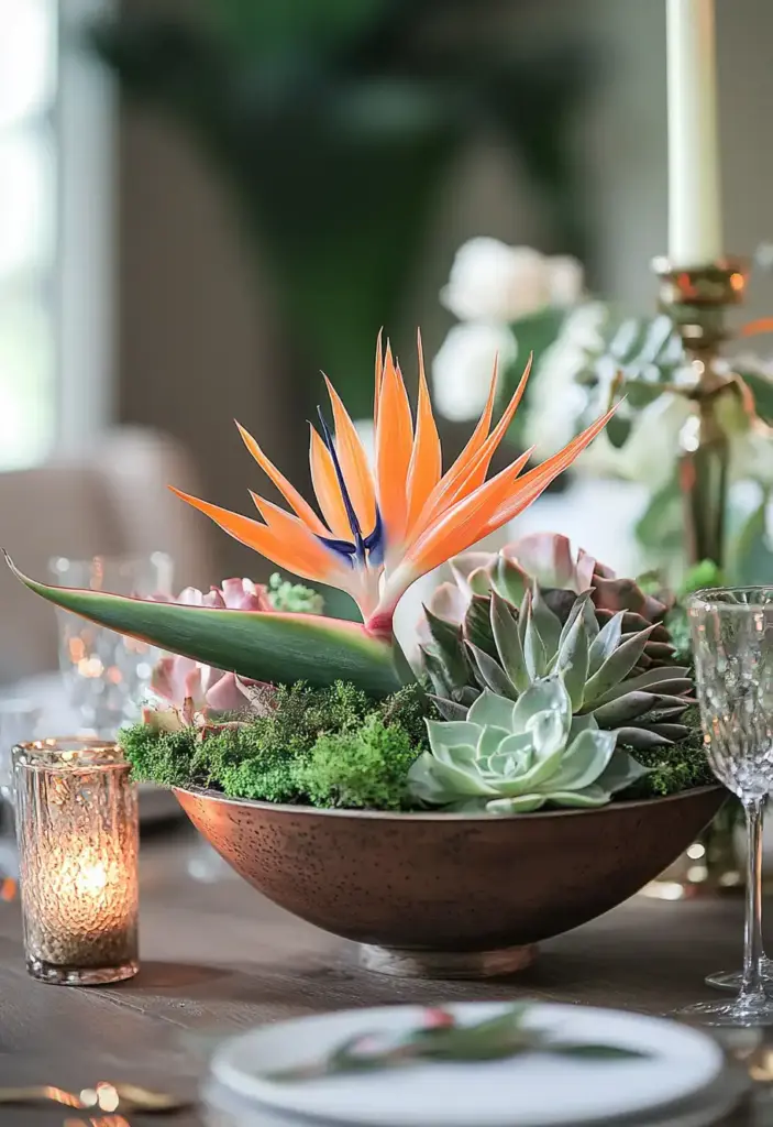 Use Plants as Centerpieces