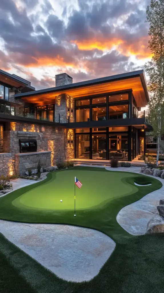 8. Backyard Putting Green
