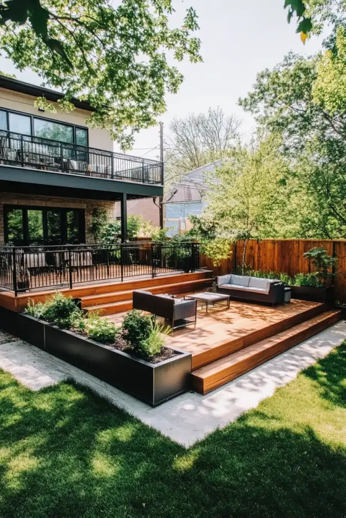 11. Deck Revamp with Railings