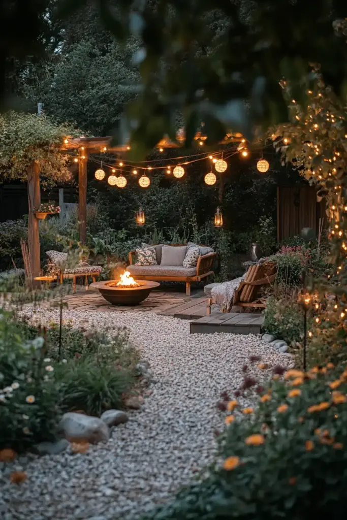 13. Gravel or Stone Patio