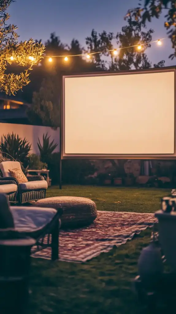 9. Outdoor Movie Screen