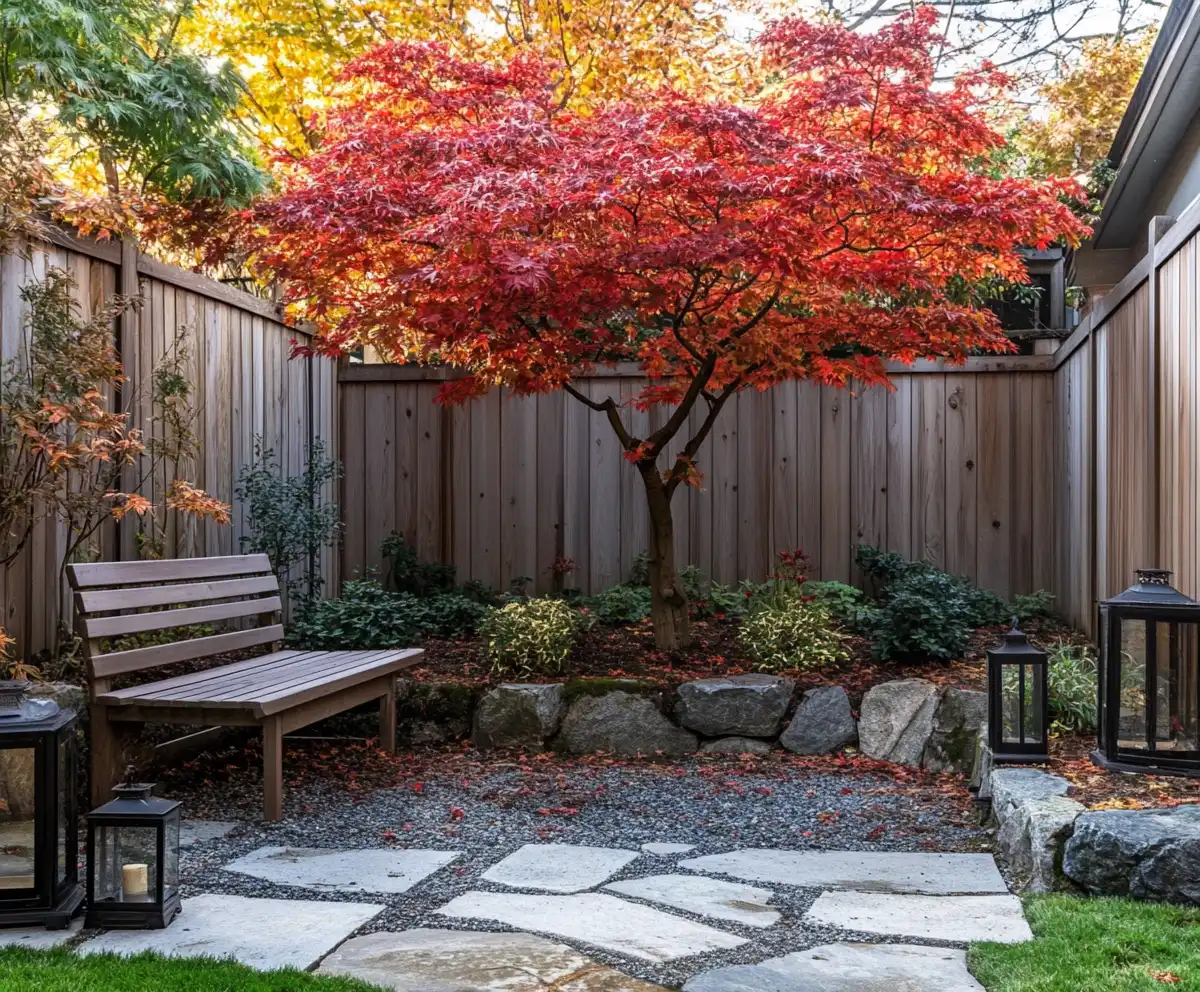 Japanese maple garden