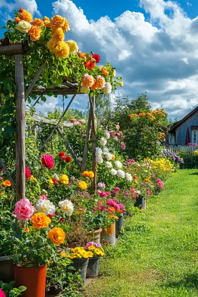 trellis for climbing roses 