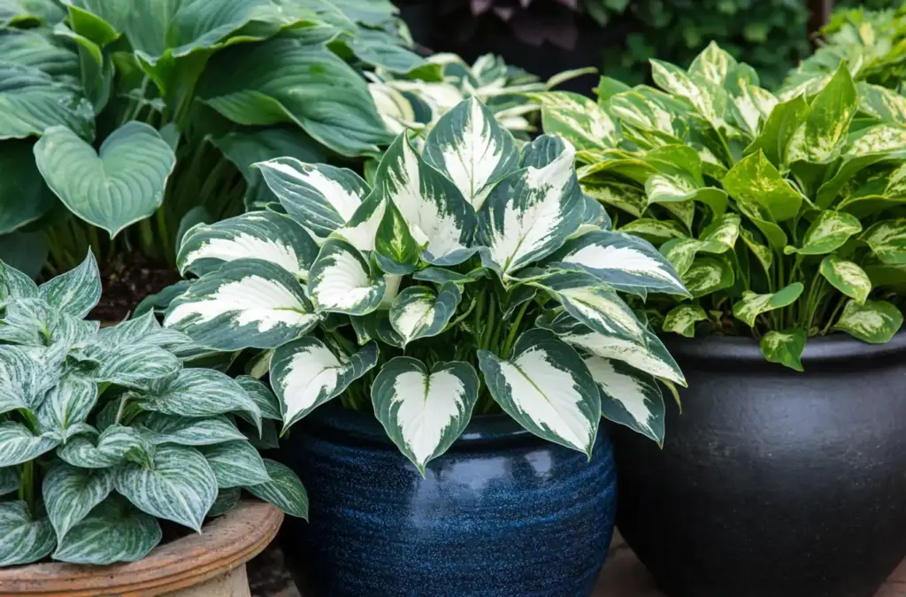 Hostas in Containers
