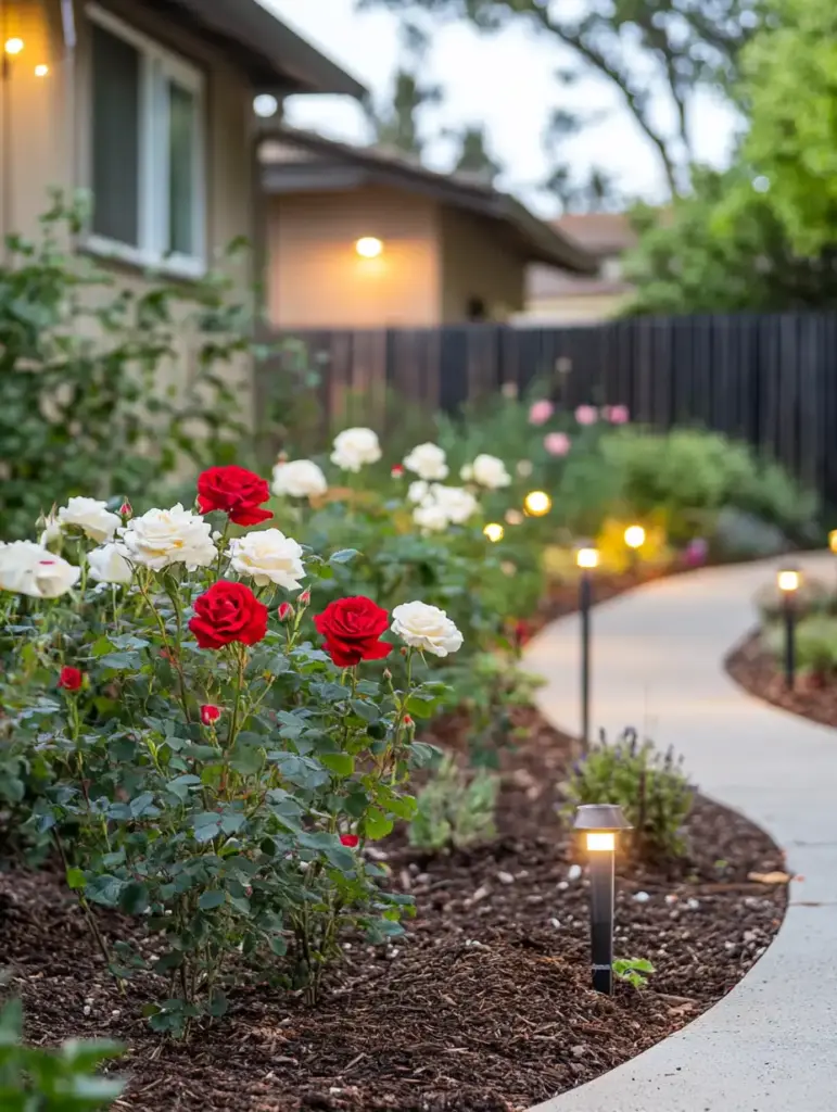 A Walkway Flower Bed