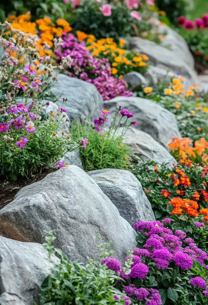 Boulder Border Garden