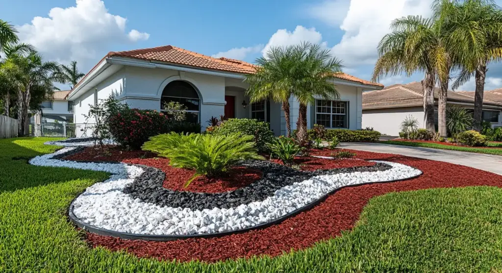 Balance and Beauty with Mulch and Marble Chips