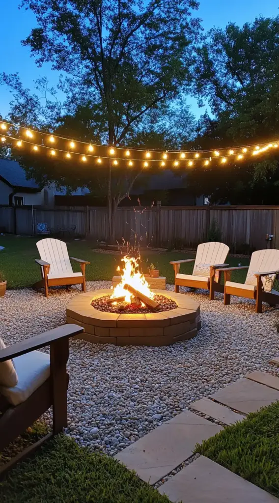 family-Friendly Play and Fire Pit Area