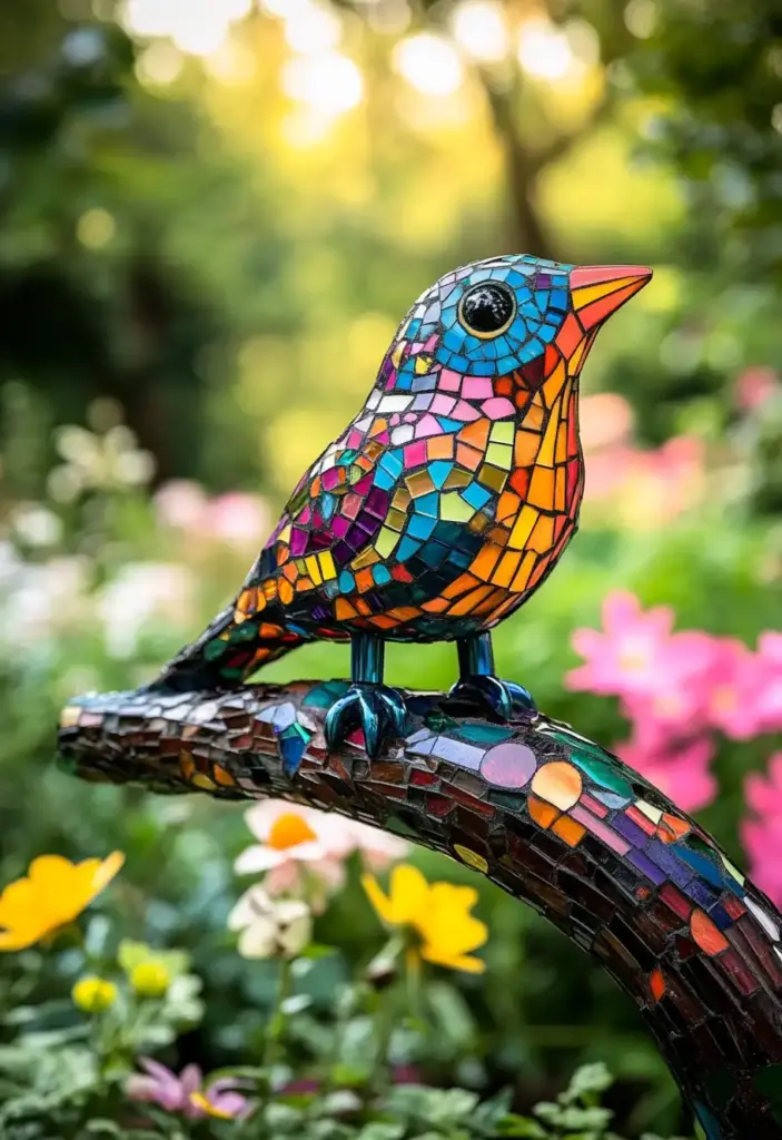 Mosaic Garden Sculptures