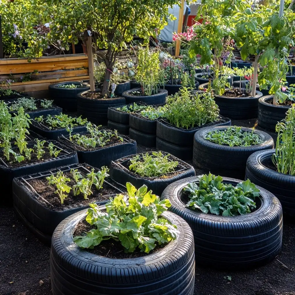 Tire Vegetable Beds