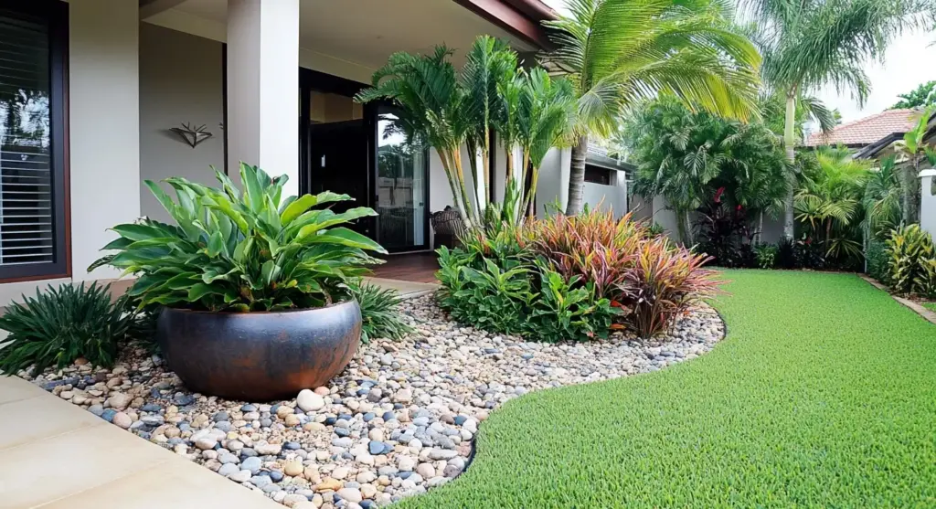 Enchanted Paradise with Marble Chips and Brown Pebble
