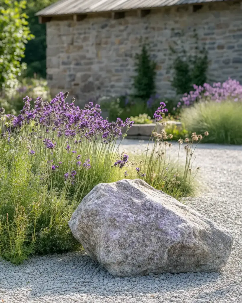 Rustic Garden Corner with Wildflower Accents
