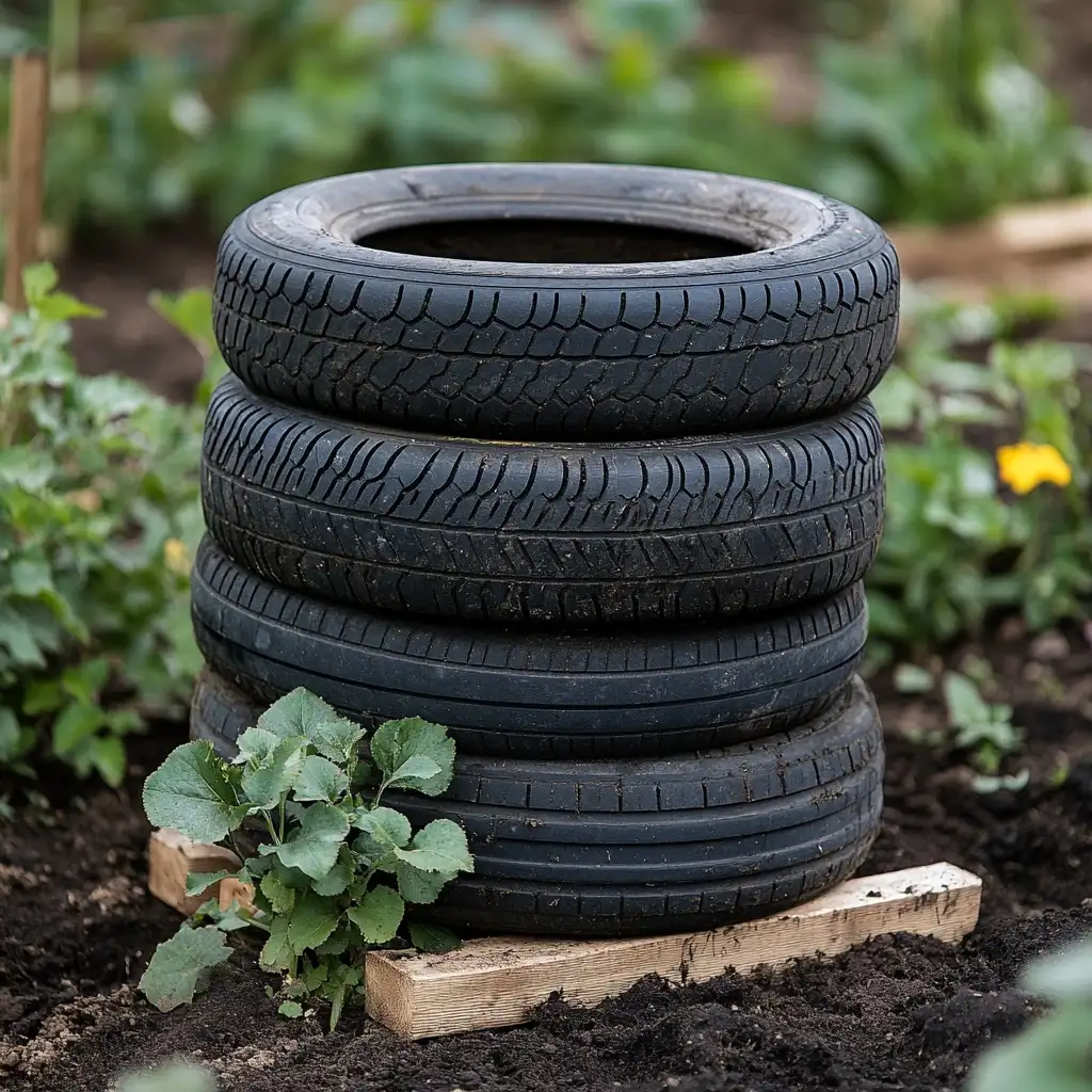 Tire Compost Bins