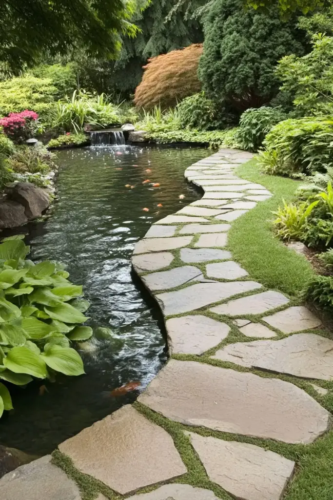 Water Features Breathe Life Into Stone Walkways