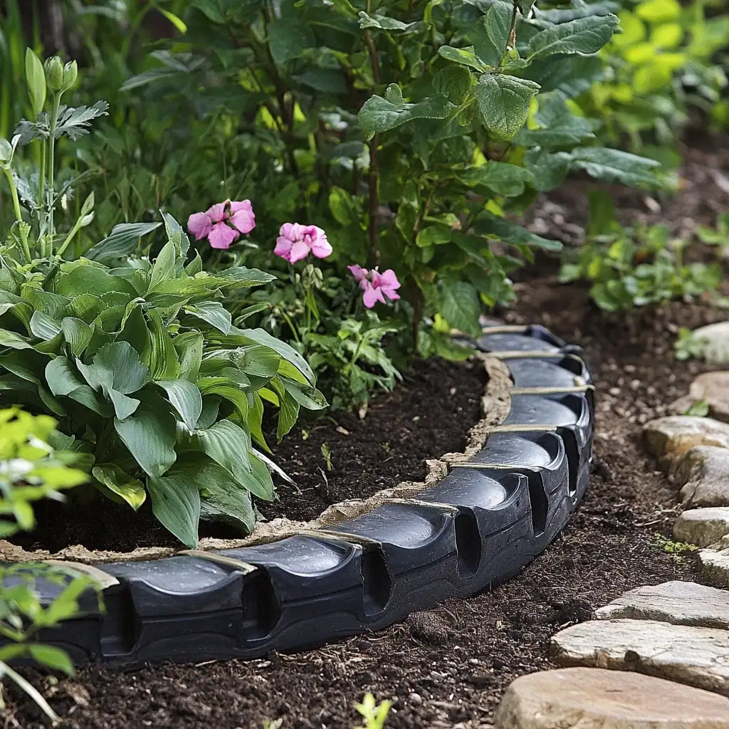 Tire Garden Pathway Edging