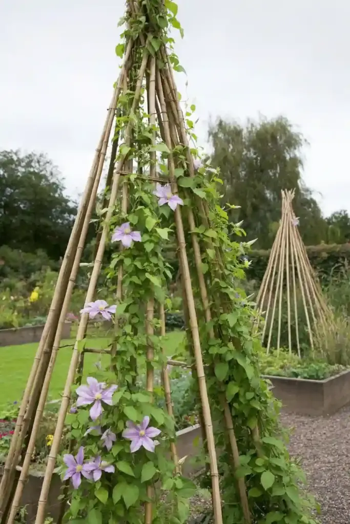 Bamboo Teepee Trellis