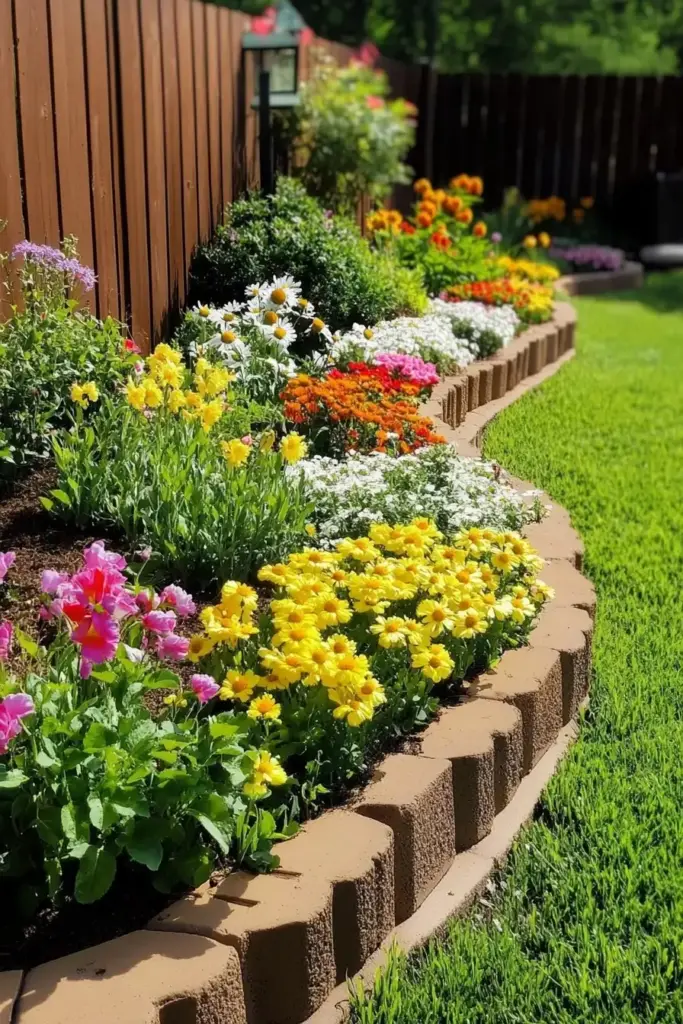 Create A Wavy Flower Bed