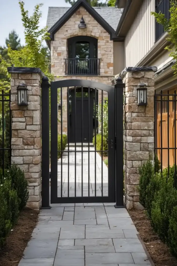 Contemporary Metal Gate with Clean Lines