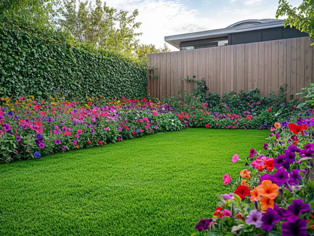 A Colorful Flower Wall