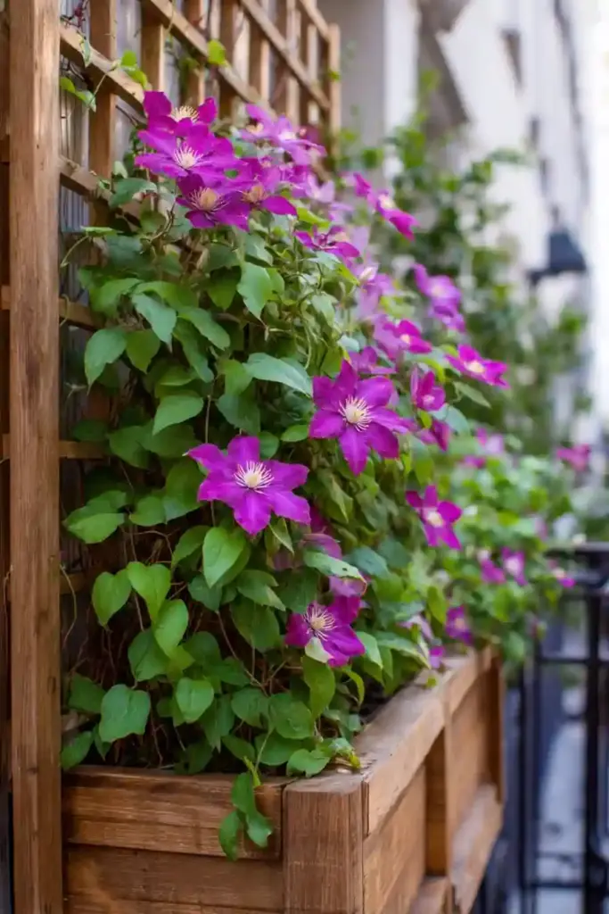 Trellis with Built-In Planter