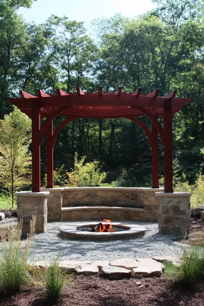 Wooden Arched Gazebo