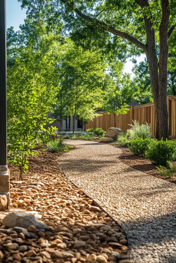 Rustic Gravel Walkway