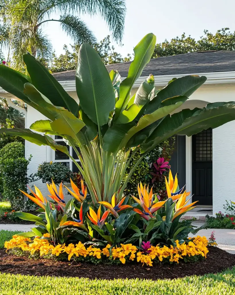 A Circular Flower Bed + Centerpiece