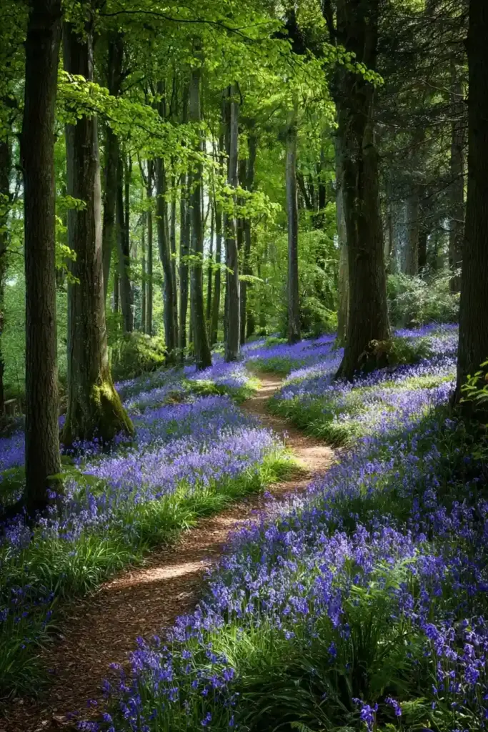 Bluebell Woodland Path