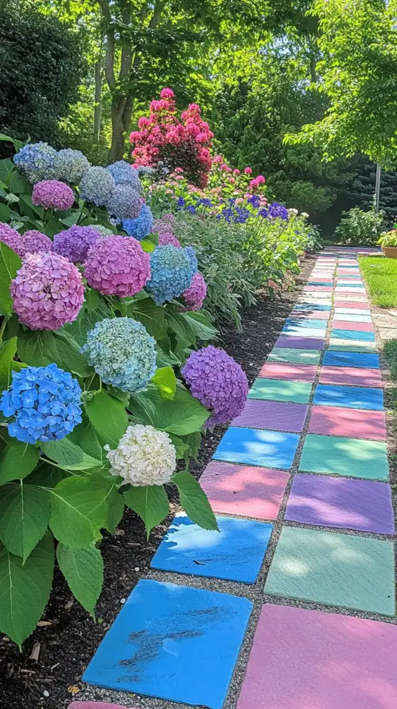 Bold Color Block Garden