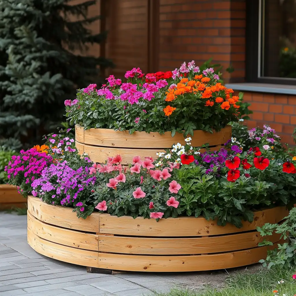 A Tiered Flower Bed
