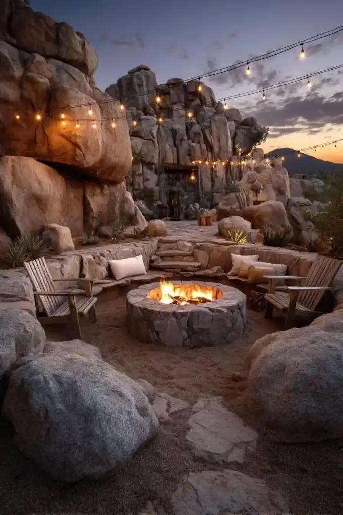 Boulder Fire Pit