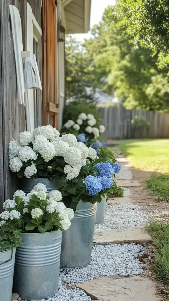 Rustic Farmhouse Hydrangea Layout