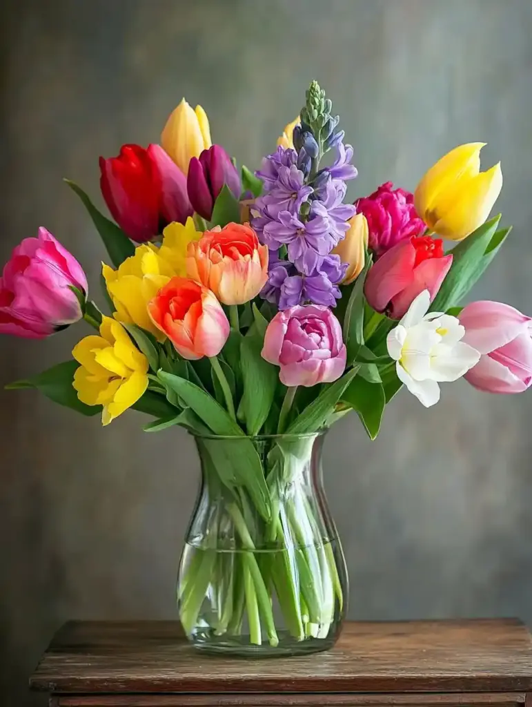 Tulips with Other Flowers