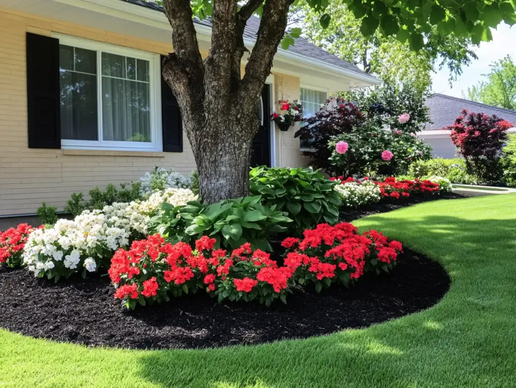  A Tree Base Flower Bed