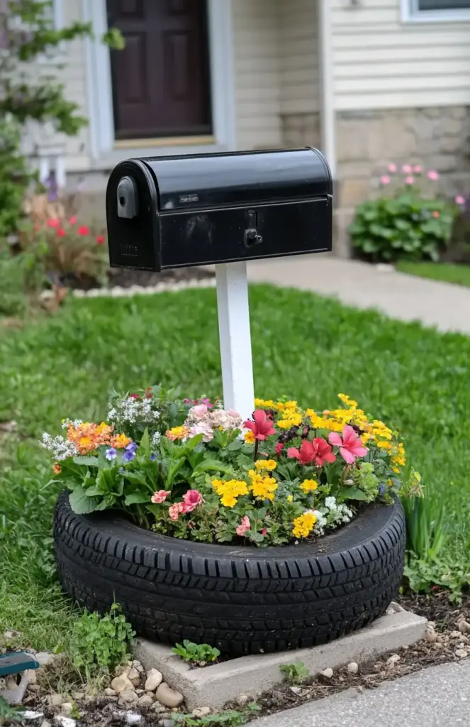 Tire Idea for Mail Box
