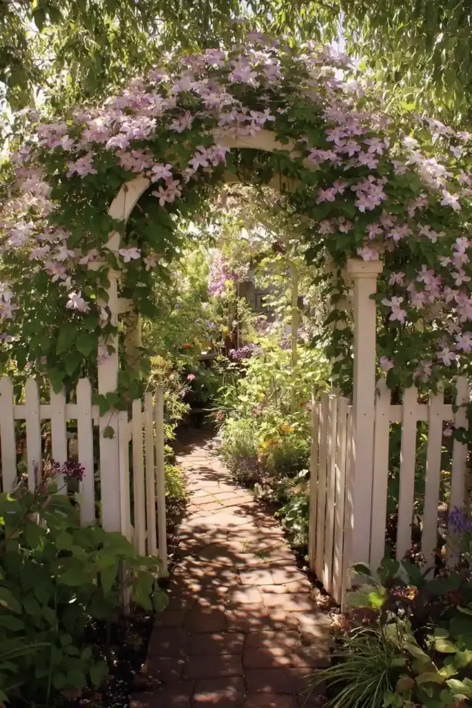 Arched Entryway Trellis
