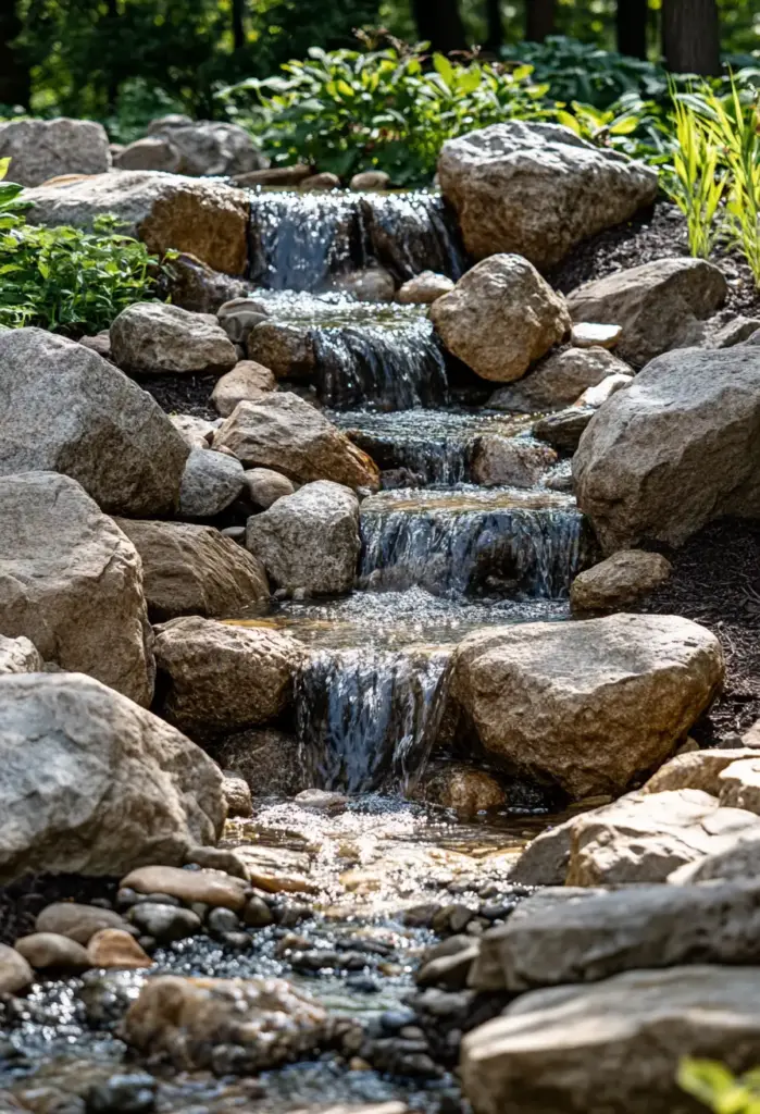  Boulder Waterfall Feature