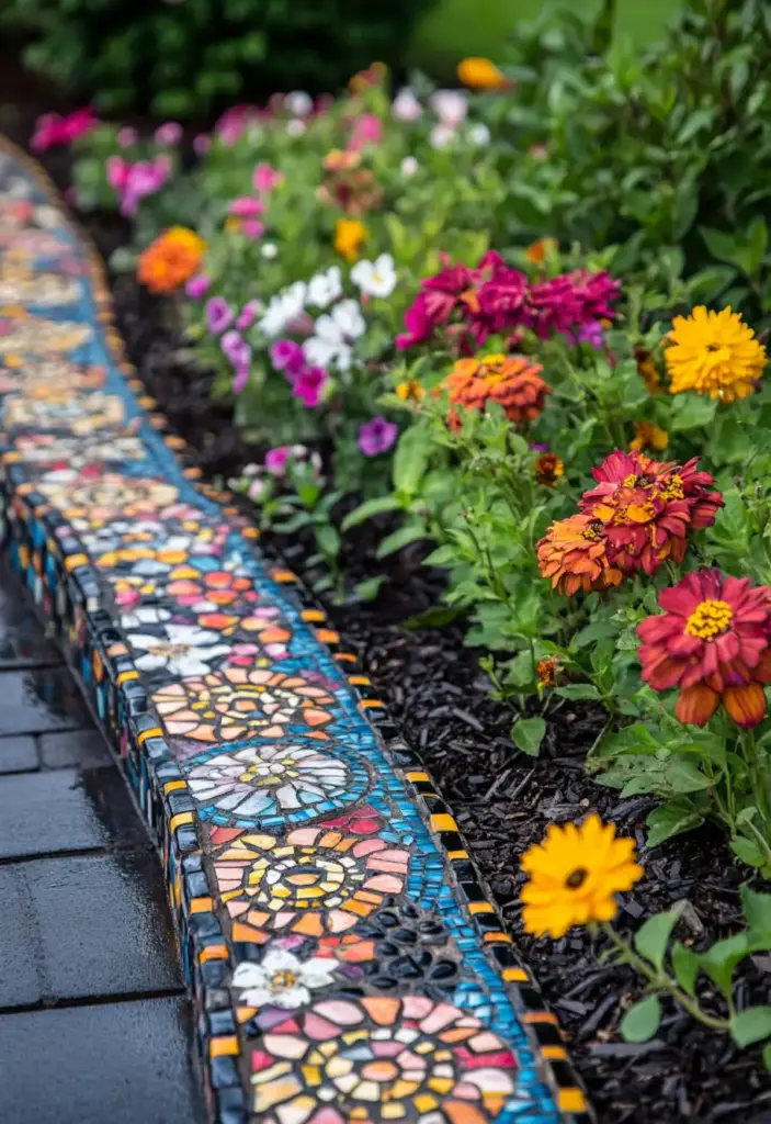 Mosaic Garden Borders