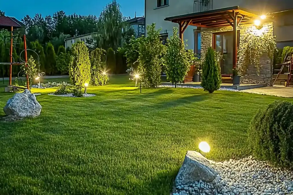 Put an Accent on the Boulders With Garden Lights