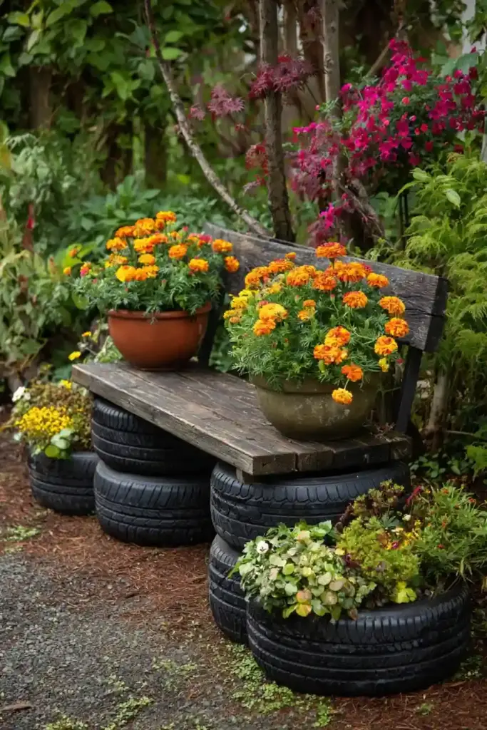 Multi-Color Patterned Tire Beds