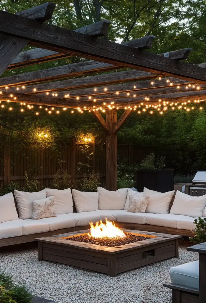 Evening Glow Under the Pergola