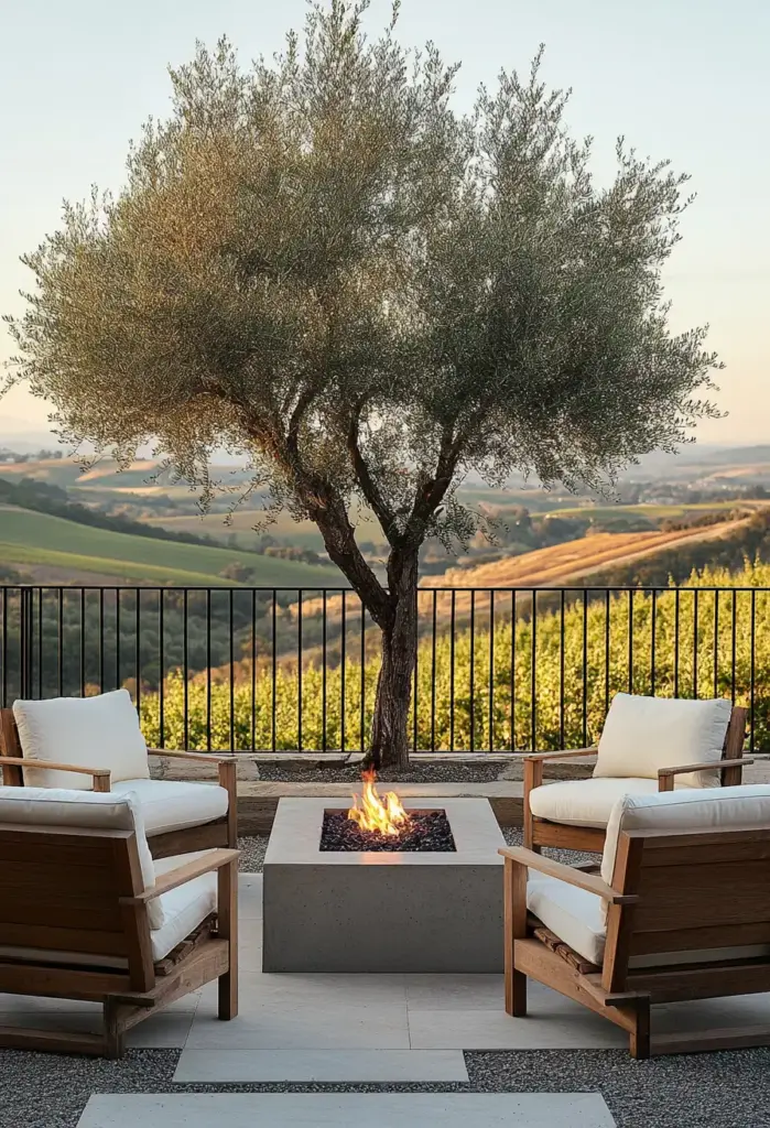 Sunset Views and Olive Trees