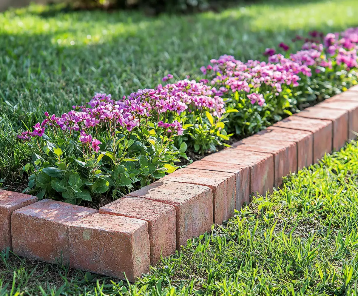 How to Build a Curved Brick Garden Border