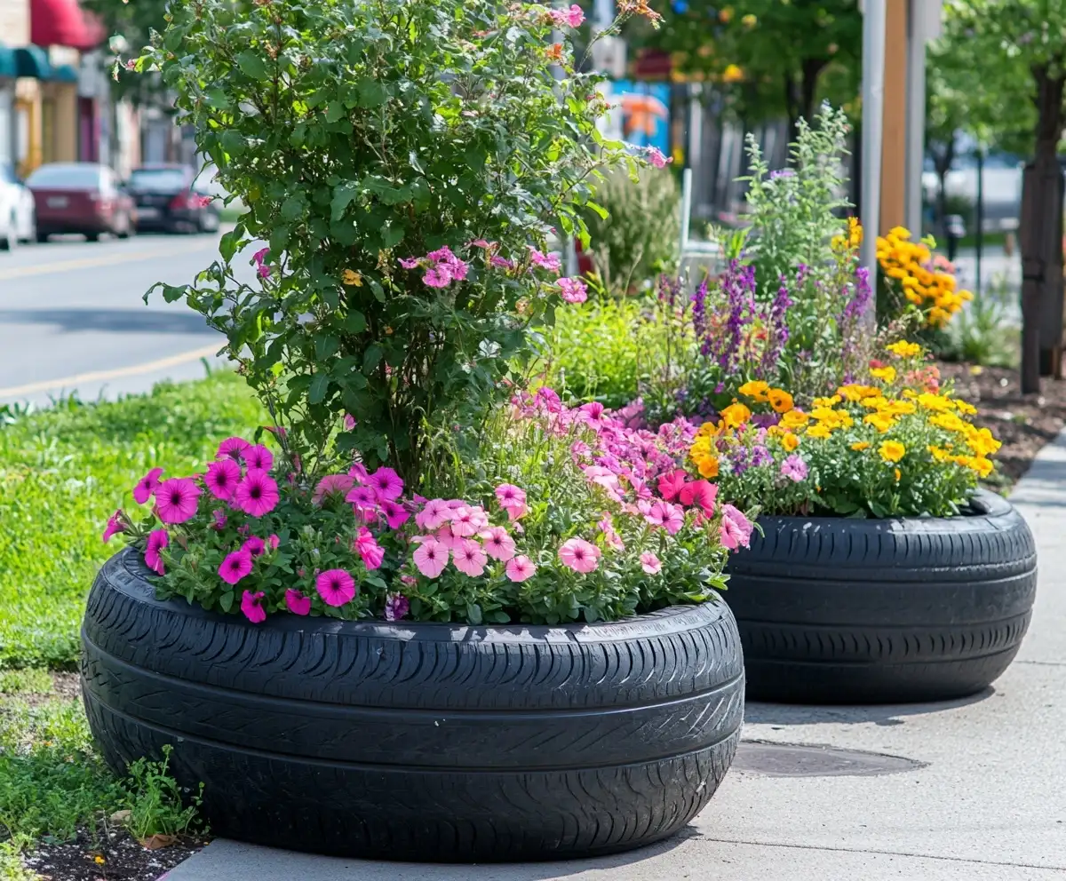 15 Stunning Garden Ideas Using Old Tires That Work