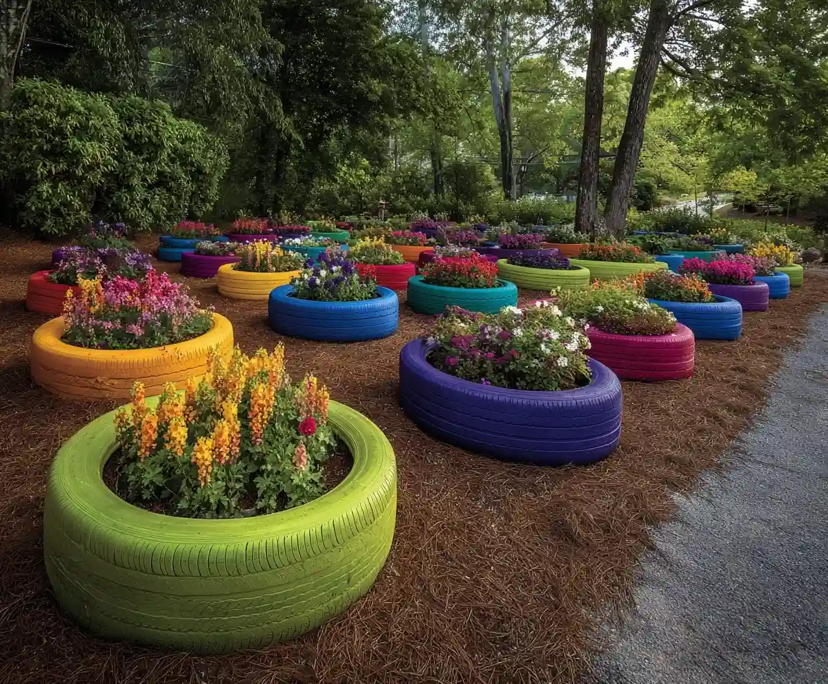 10 Stunning DIY Tire Planters That Will Make You Smile