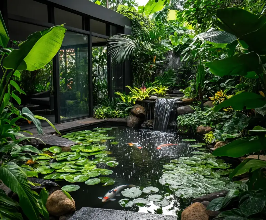 Small Ponds with Waterfall