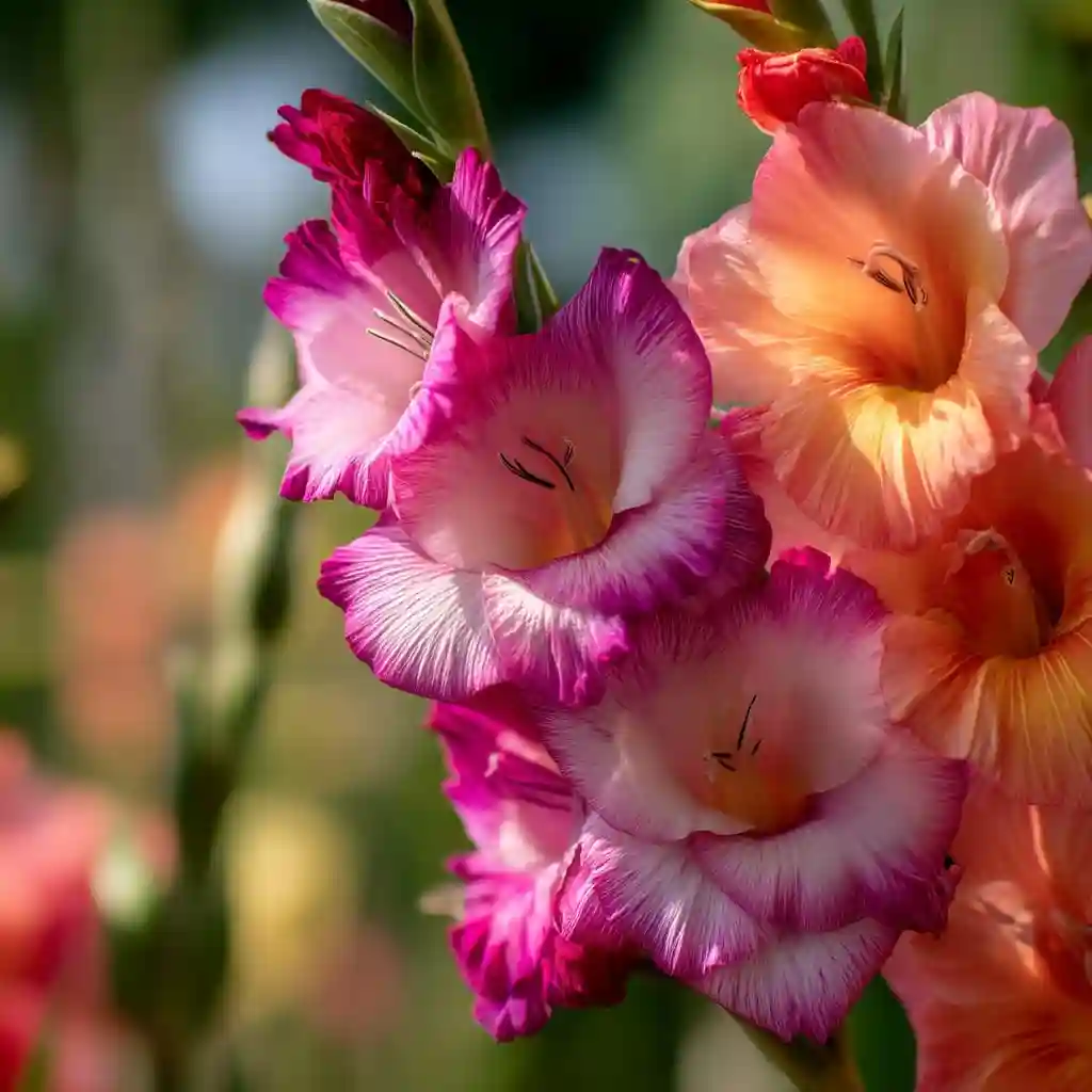 Gladiolus or Hollyhock