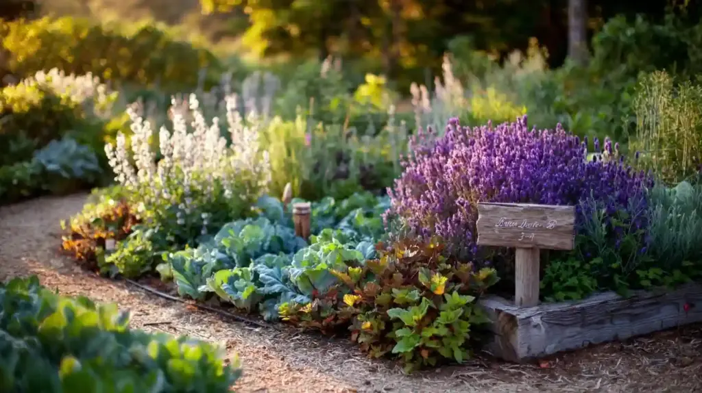 Edible Landscape Flower Bed