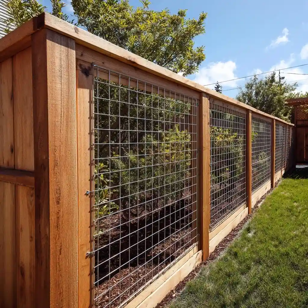 Prefab Fence with Mesh Add-On